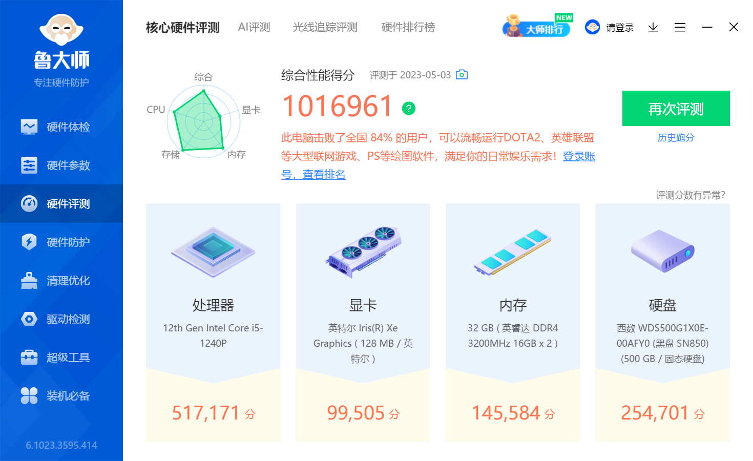 小米mini主机-i5 1240P评测